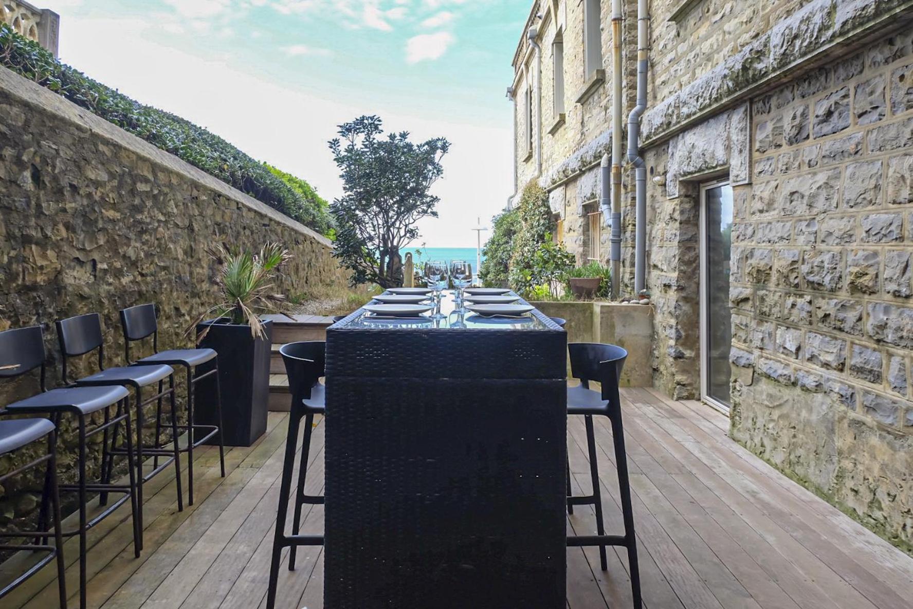 Magnifique Appartement Avec Terrasse, Parking Et Vue Sur L'Ocean Pour 5 Biarritz Bagian luar foto