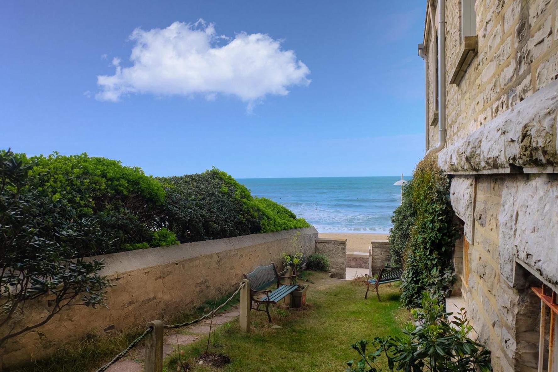 Magnifique Appartement Avec Terrasse, Parking Et Vue Sur L'Ocean Pour 5 Biarritz Bagian luar foto